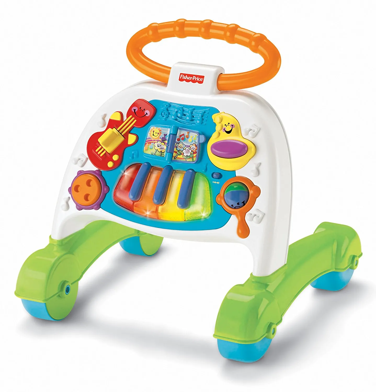 Bright Starts Giggling Gourmet 4-in-1 Shop 'n Cook Walker Shopping Cart  Push Toy, Ages 6 months +