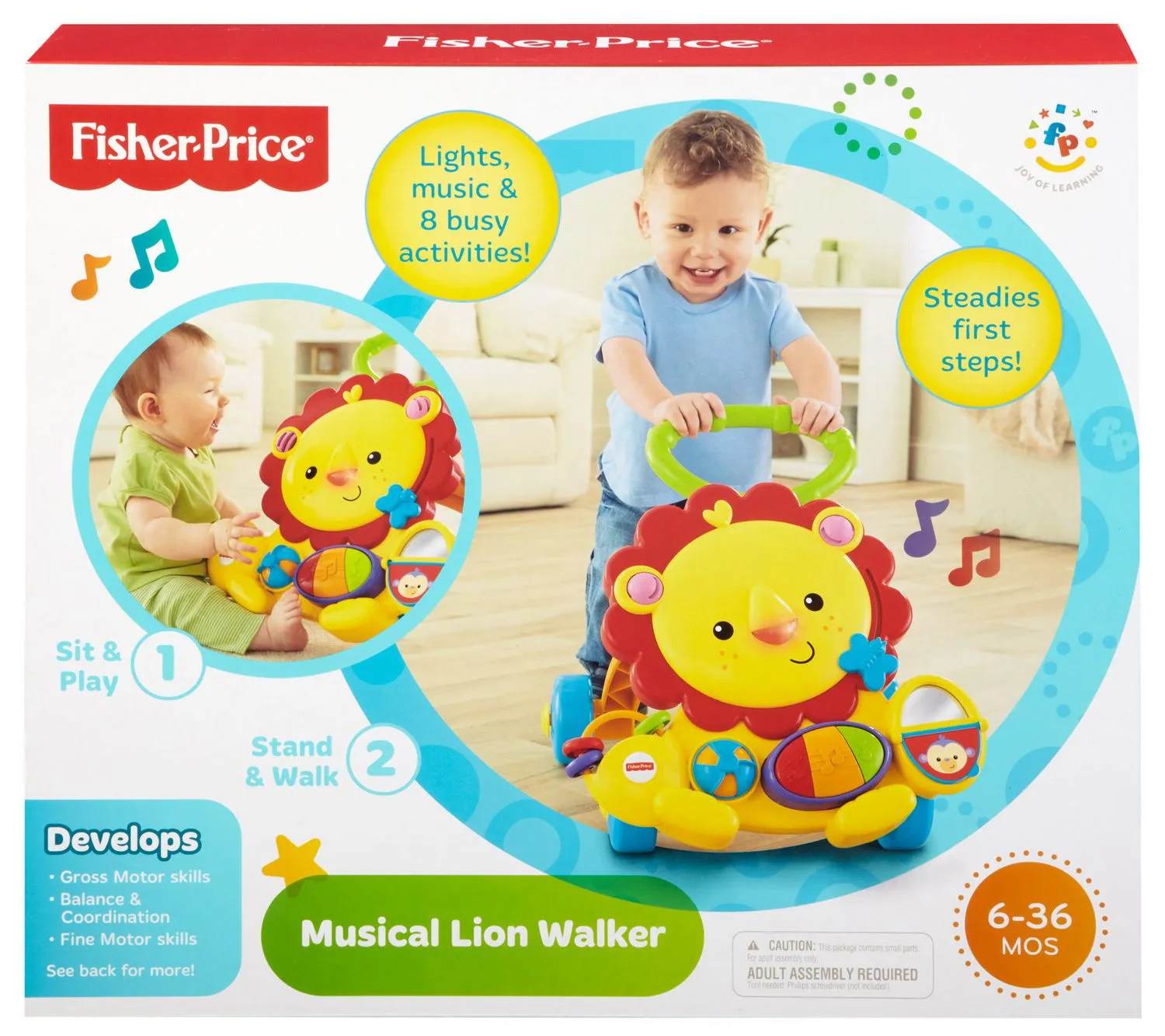 Fisher price cheap walk behind lion